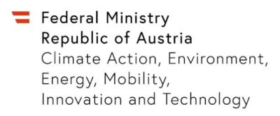 Federal Ministry for Climate Action, Environment, Energy, Mobility, Innovation and Technology/ Bundesministerium für Klimaschutz, Umwelt, Energie, Mobilität, Innovation und Technologie